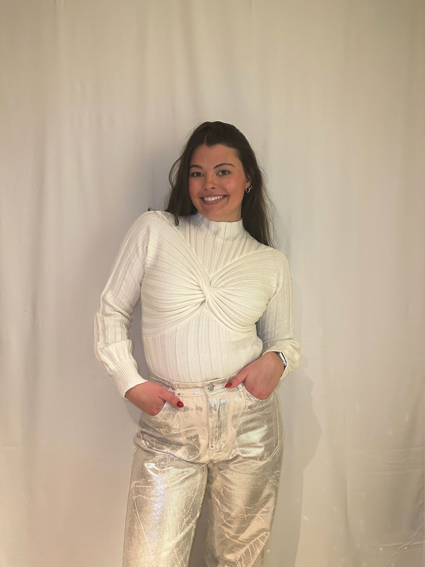 Shea Ivory Knit Bodysuit