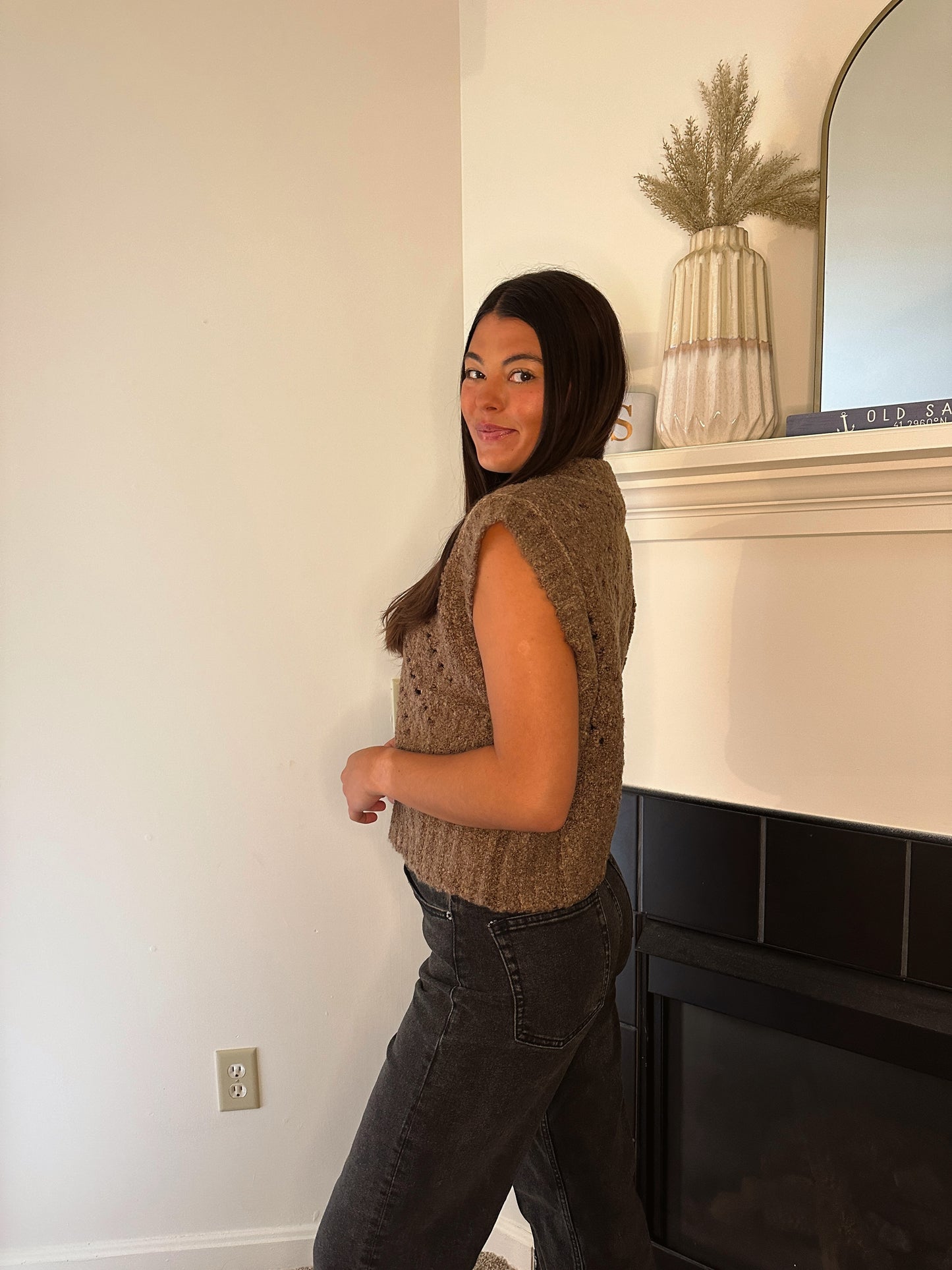 Into Fall Knit Vest