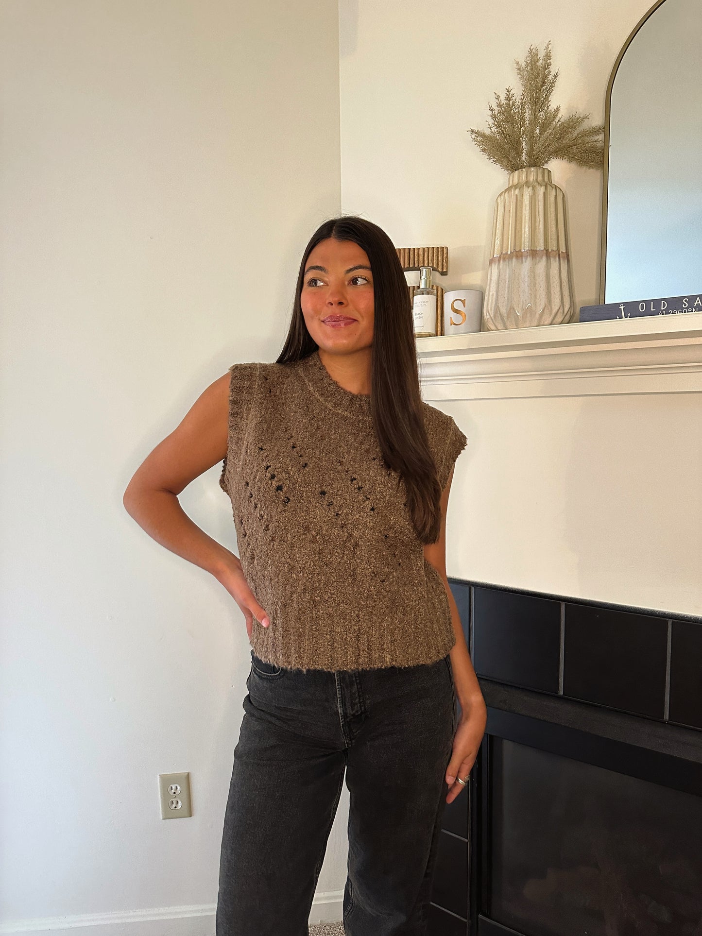 Into Fall Knit Vest