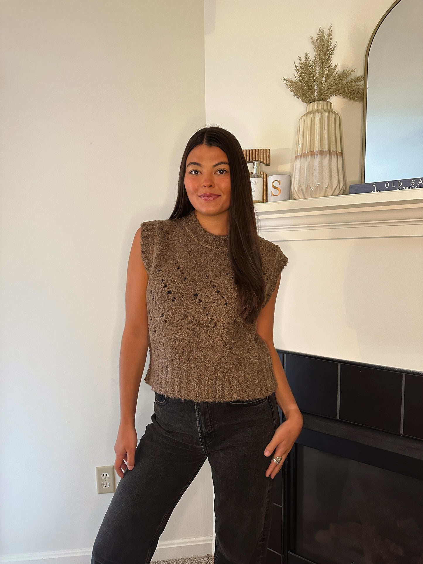 Into Fall Knit Vest