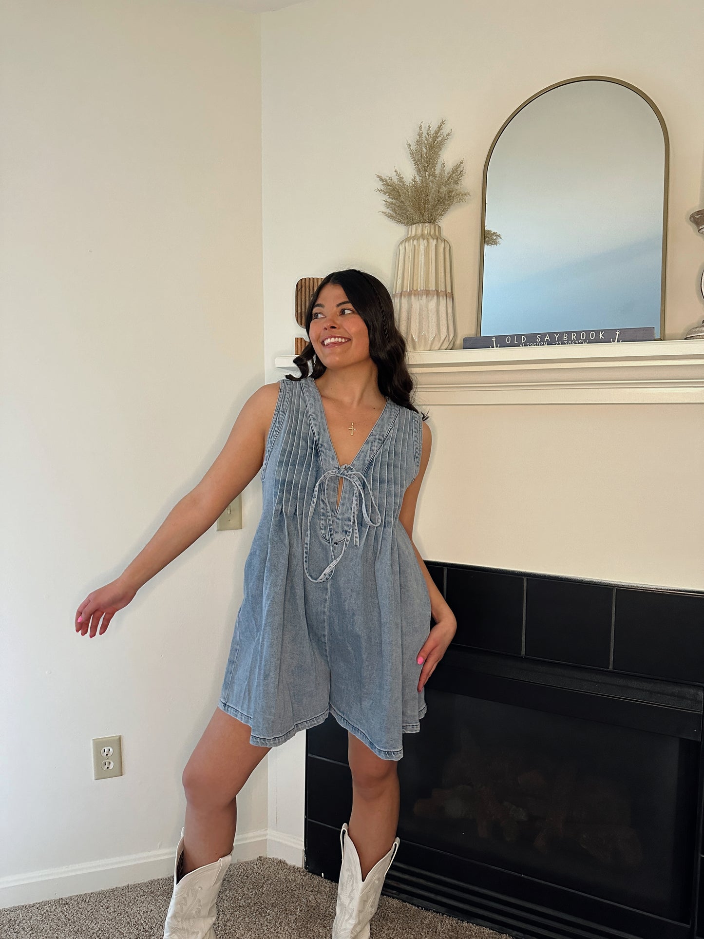 Austin Denim Romper