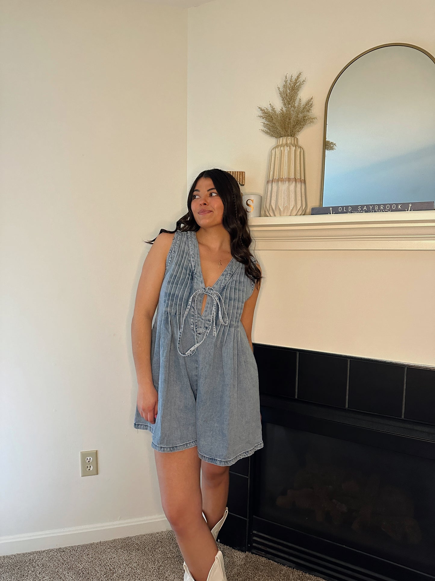 Austin Denim Romper