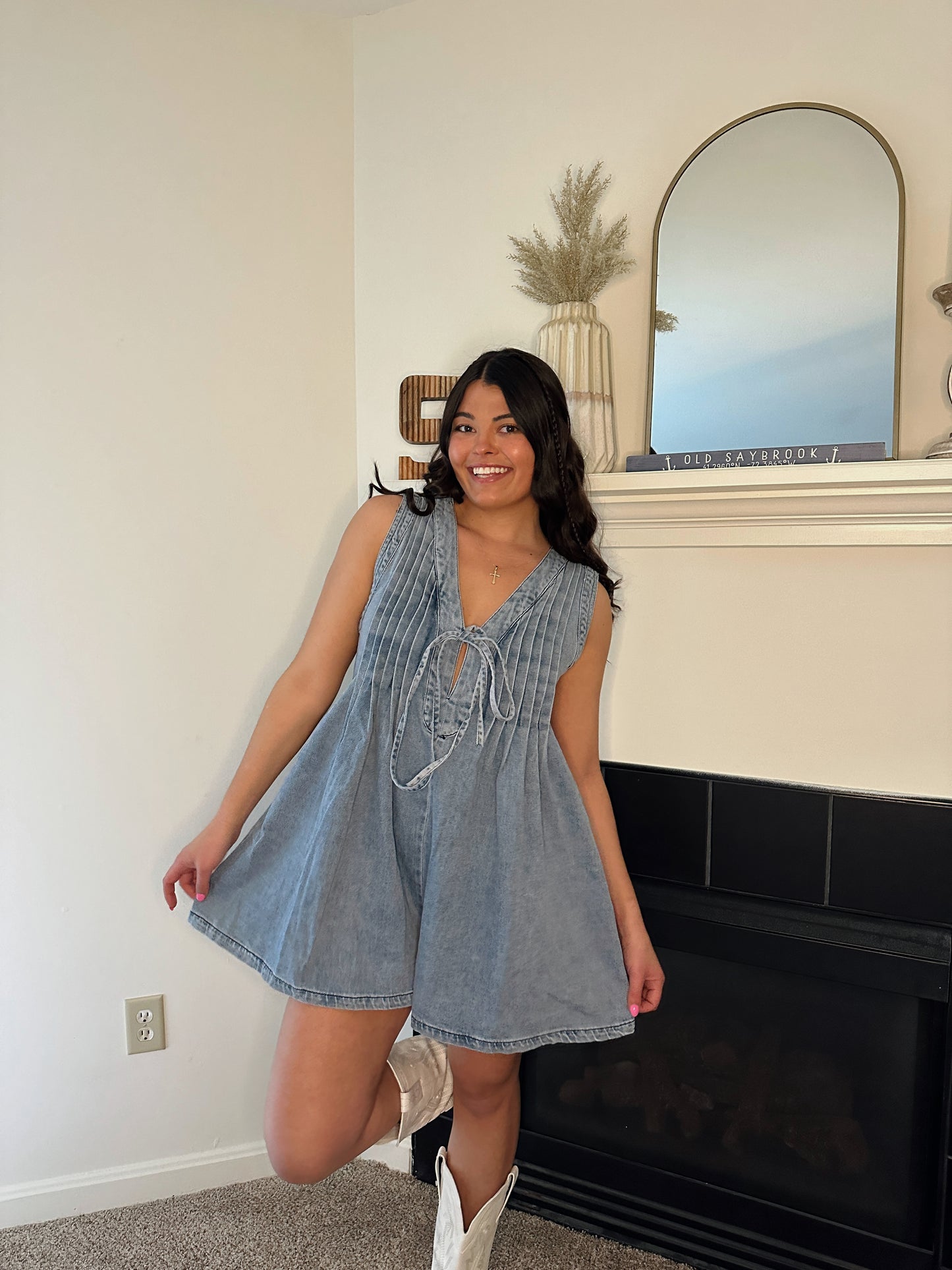 Austin Denim Romper